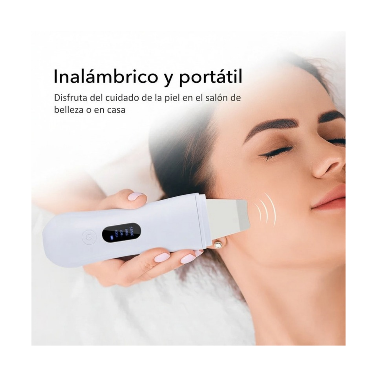 Depurador ultrasonico facial inalambrico y portatil