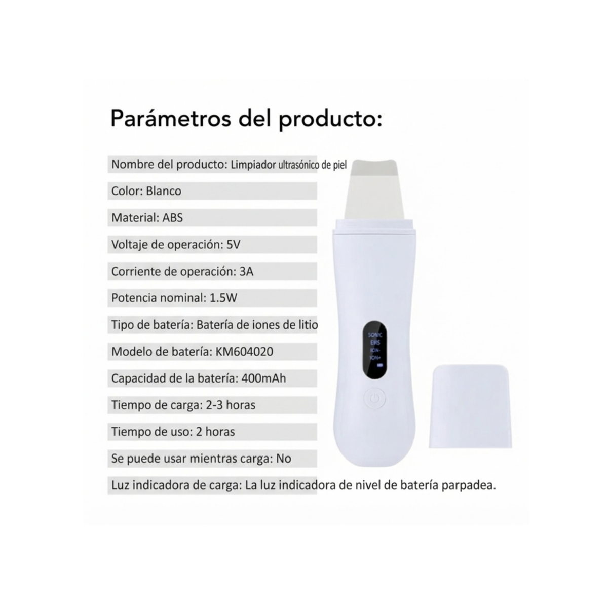Parametros del producto